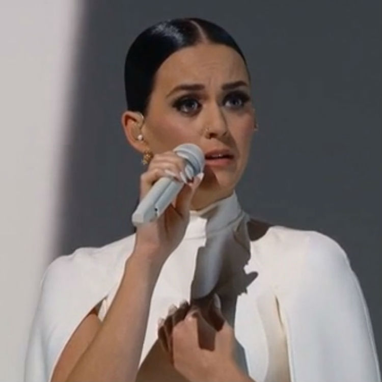 Katy Perry performs for Grammys domestic violence segment